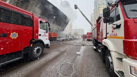 Елордада дәмханадан шыққан өрт сөндірілді