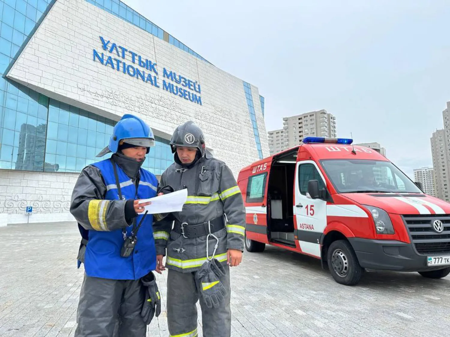 Астаналық өрт сөндірушілер оқу-жаттығу жиынын өткізді