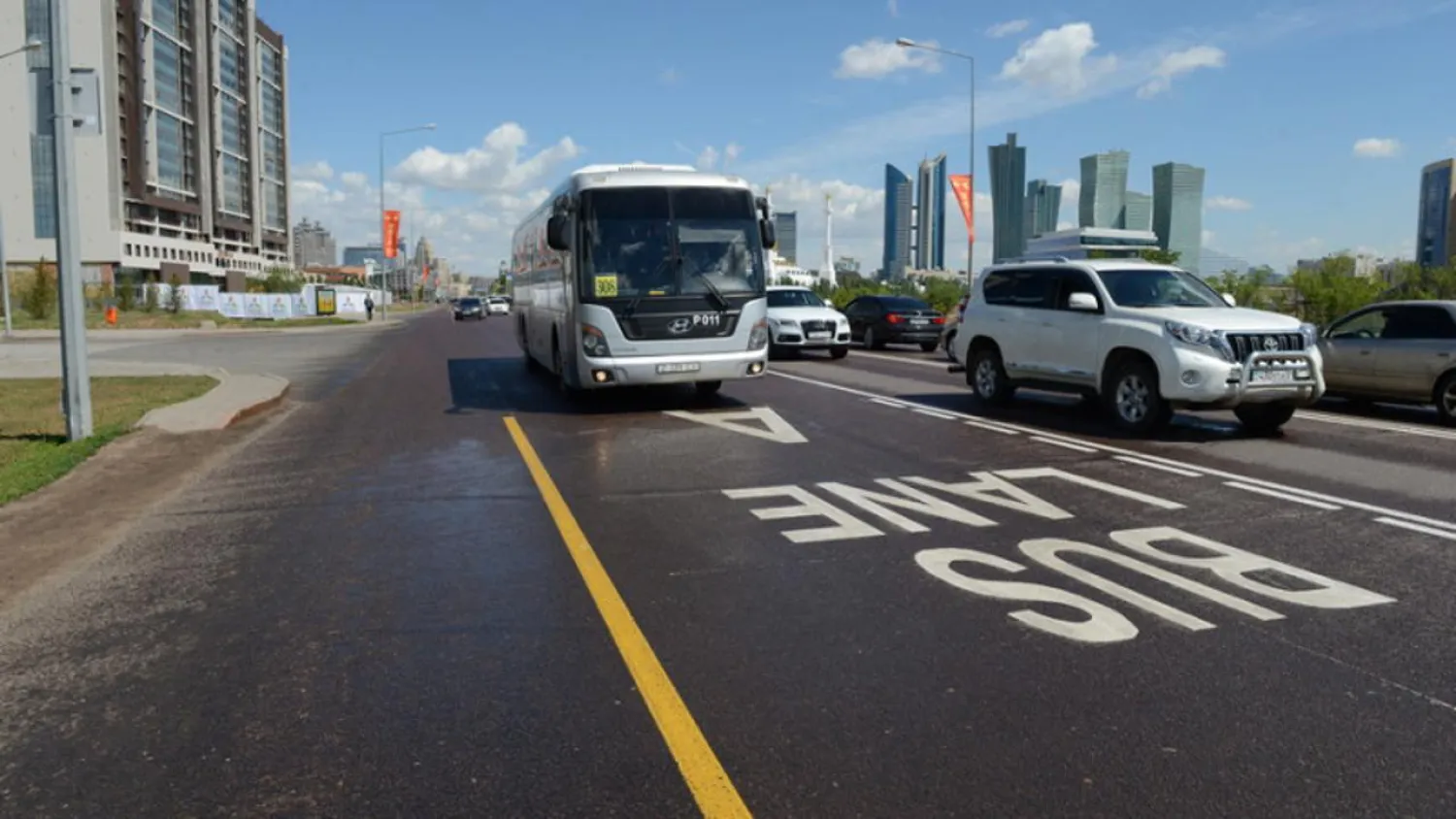 Елордада тағы 7 көшеде Bus Lane жолағы іске қосылады