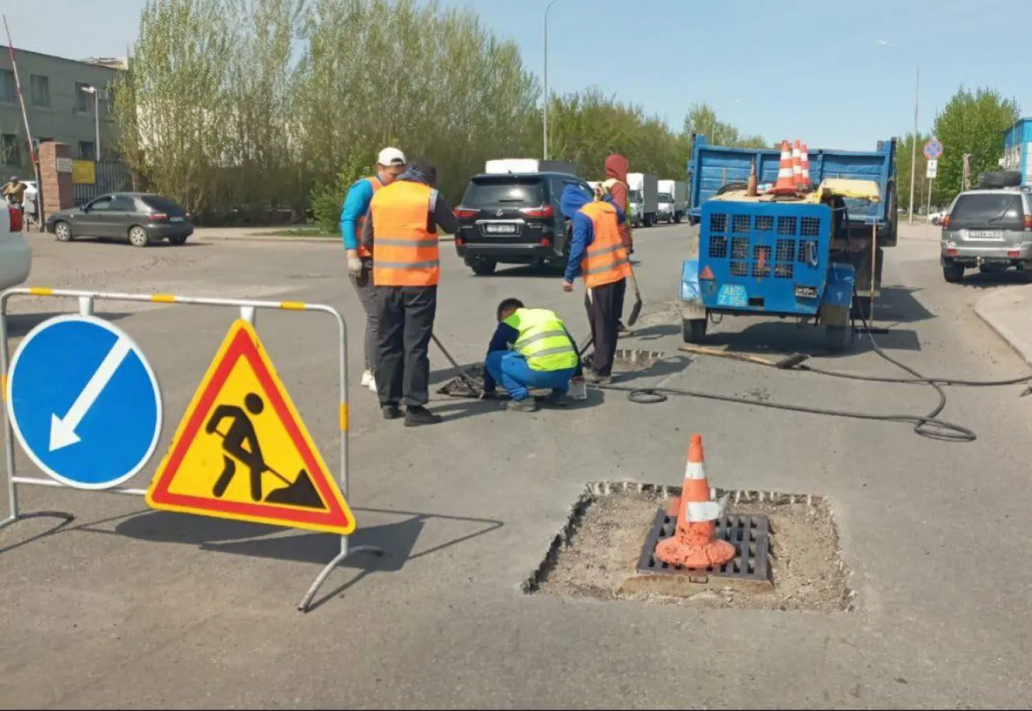 Елордада жөндеу-қалпына келтіру жұмыстары жүргізіліп жатыр