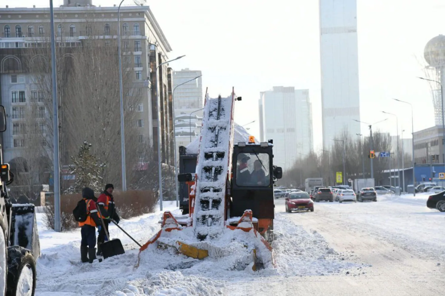 Елордада 26 мың текше метрге жуық қар шығарылды