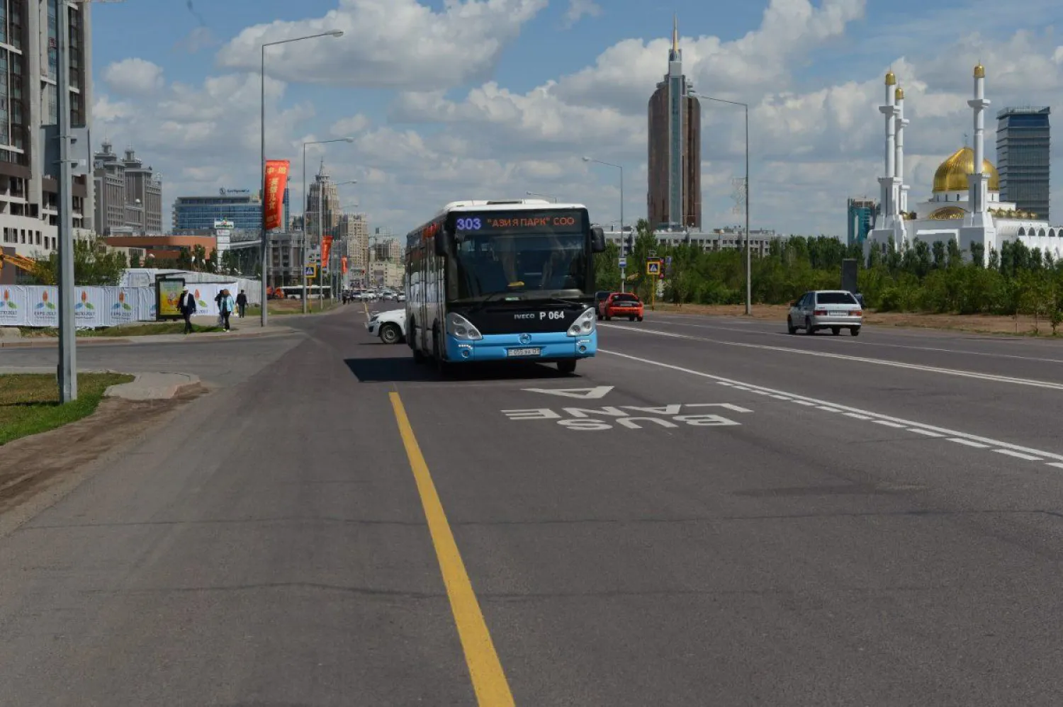 Нұр-Сұлтанда "Bus Lane" жолағы бар көшелер көбейеді