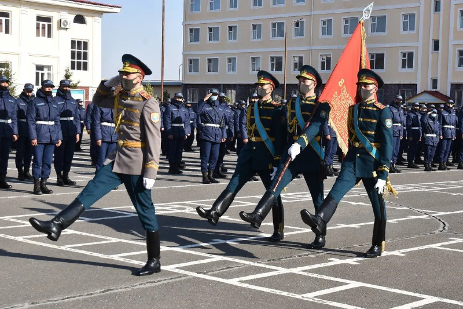 Әйгілі панфиловшы дивизиясы Жауынгерлік Туының көшірмесі елордаға келді