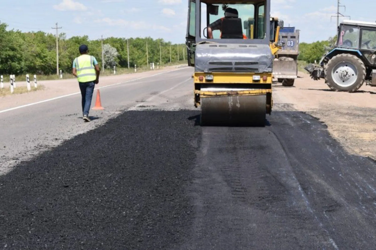 Республикалық маңызы бар жолдардың 500 мың шаршы метрінде шұңқырлар жамалды