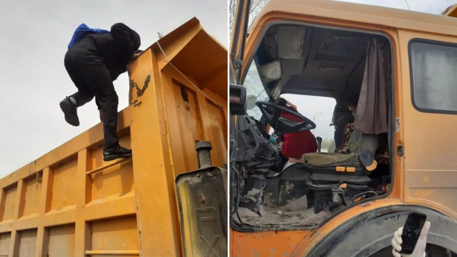 Төтенше жағдай кезінде жолаушы тасымалдаған қоқыс көлігінің жүргізушісі ұсталды