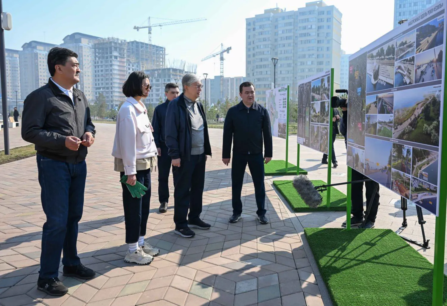 Президентке елорданы көгалдандыру және абаттандыру жоспары таныстырылды