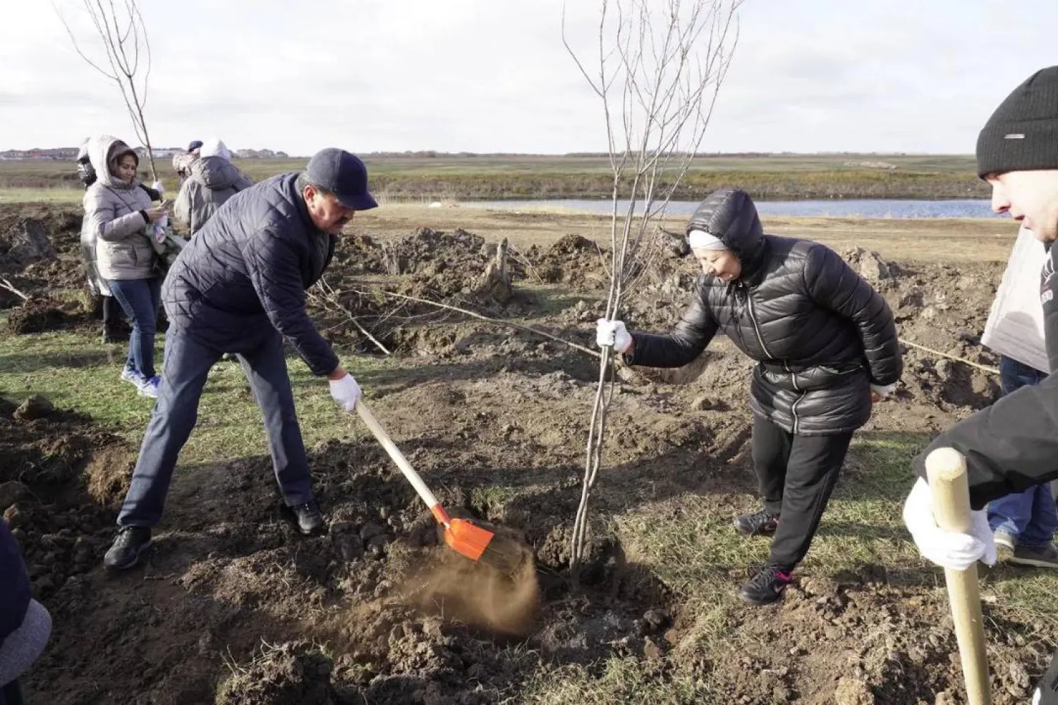 Астанада Қарасу өзенінің бойында 40 мың ағаш көшеті отырғызылды