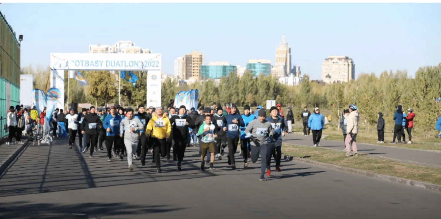 «ОTBASY DUATLON 2022» жарысына жүзден астам елордалық отбасы қатысты