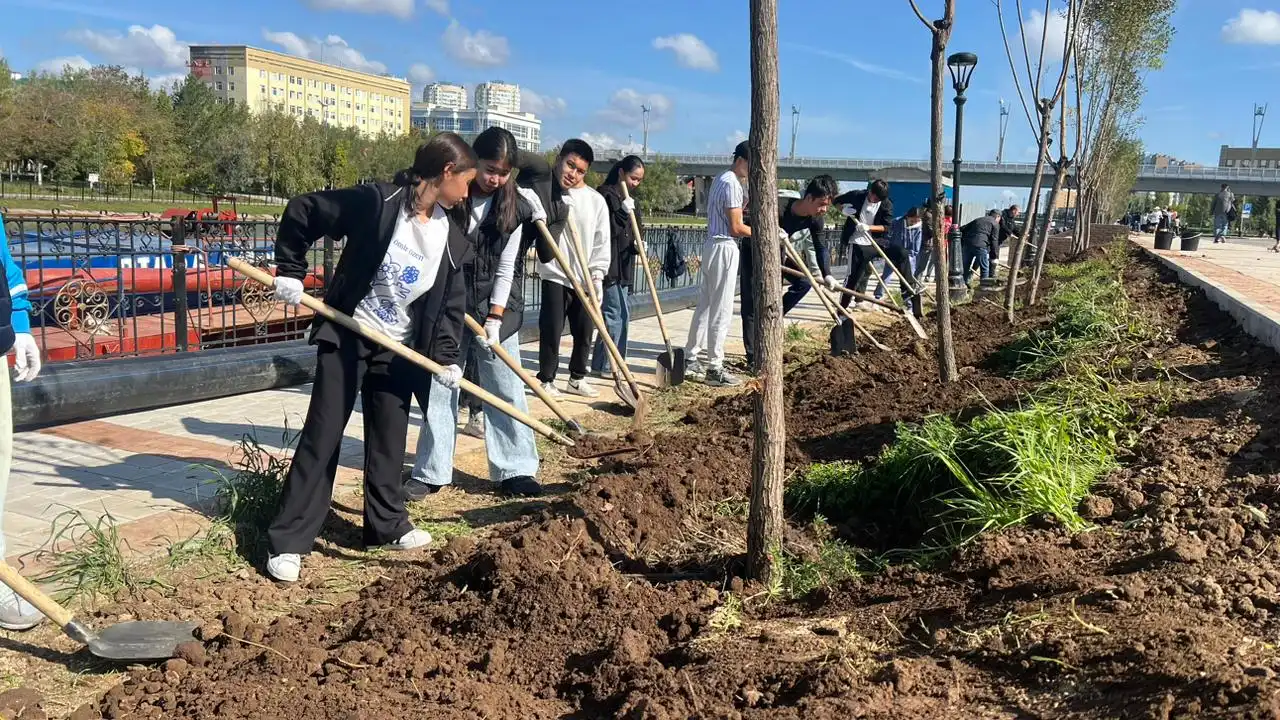 Елордада «Ақбұлақ» өзенінің бойына 300-дей ағаш отырғызылды