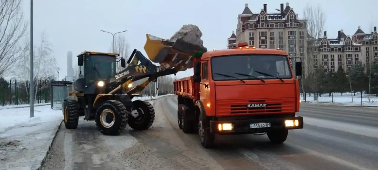 Елордада қыс басталғалы 2 миллион текше метрден астам қар шығарылды