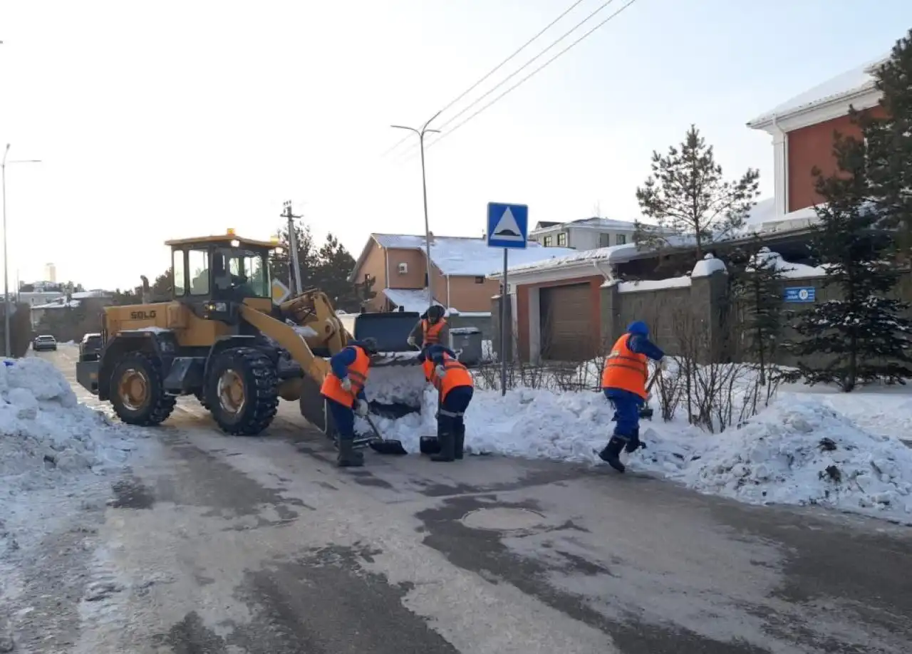 Қыс басталғалы Астанадан 4 миллион текше метрден астам қар шығарылды