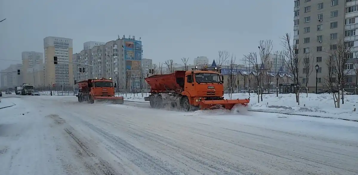 Елордада қыс басталғалы 6,8 млн текше метрден астам қар шығарылды