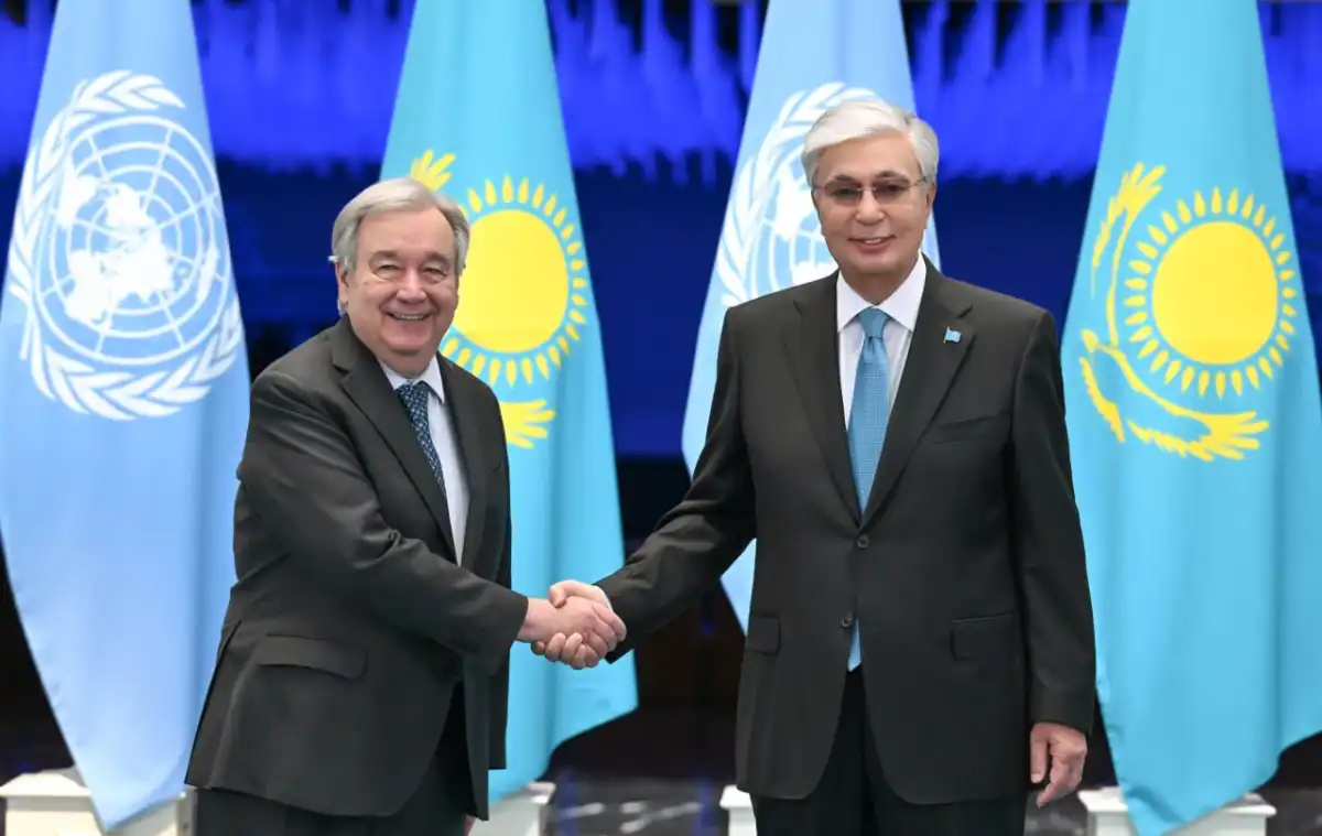 Президент БҰҰ Бас хатшысы Антониу Гутерришпен келіссөз жүргізді