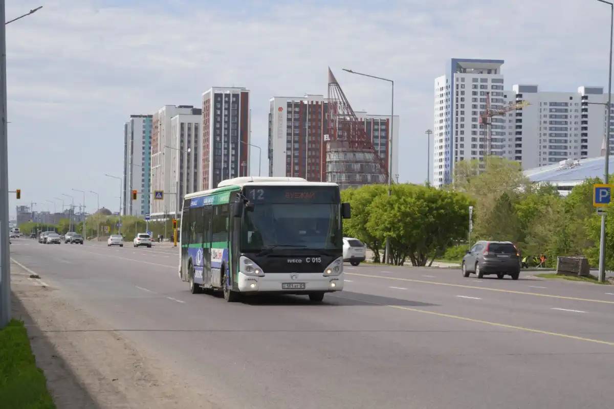 Астанада он үш автобустың қозғалыс бағыты өзгерді