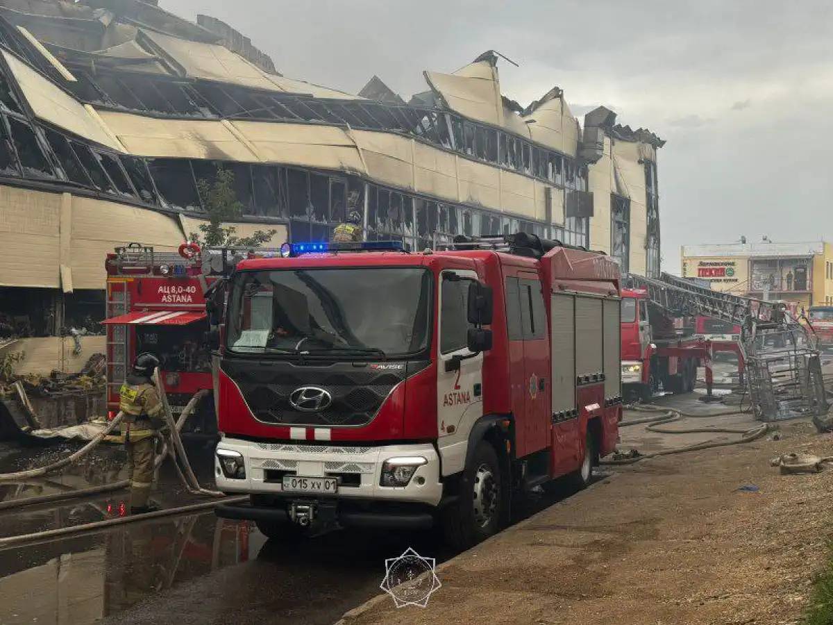 Астана базарындағы өрт толығымен сөндірілді