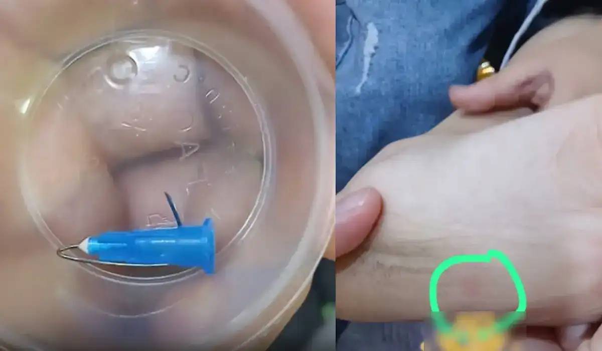 «Енді 6 ай дәрігерге апаруым керек»: Астанадағы кафеде баланың аяғына медициналық шприц кіріп кеткен