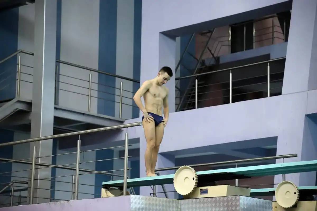 Назар Қожанов суға секіруден әлем чемпионатында жеке рекордын жаңартты