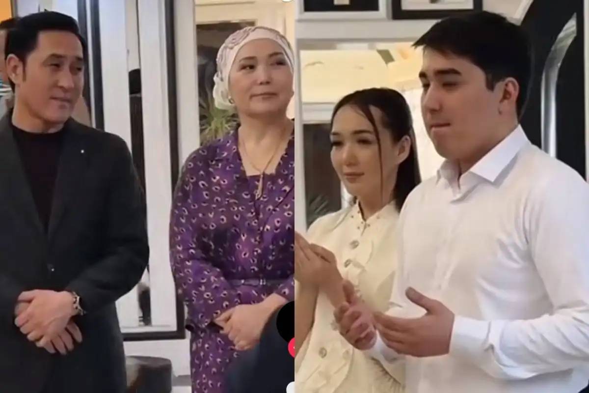 «Енесінен аумай қалған»: Нұржан Төлендиев ұлын үйлендіріп, келін түсірді (ВИДЕО)