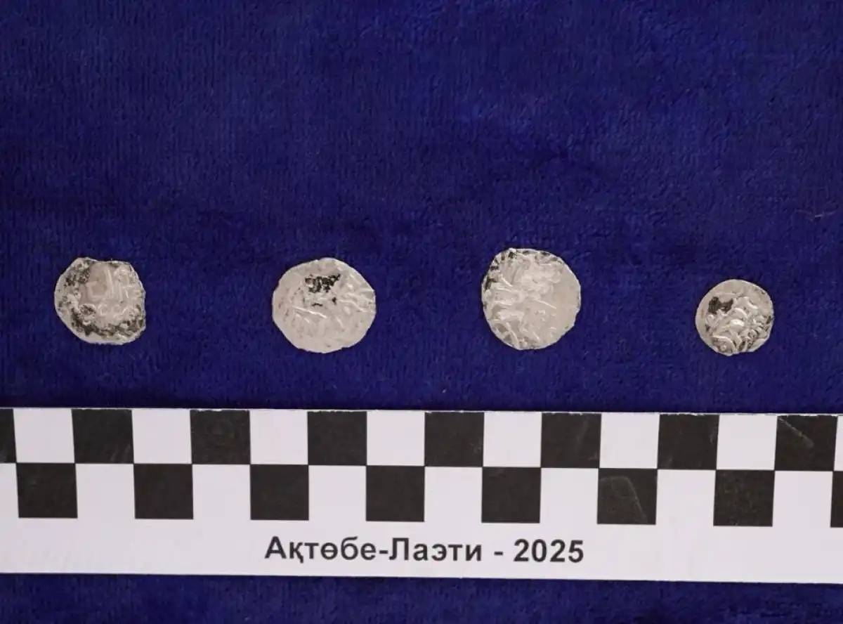 Атырау маңында сирек кездесетін көне күміс тиындар табылды