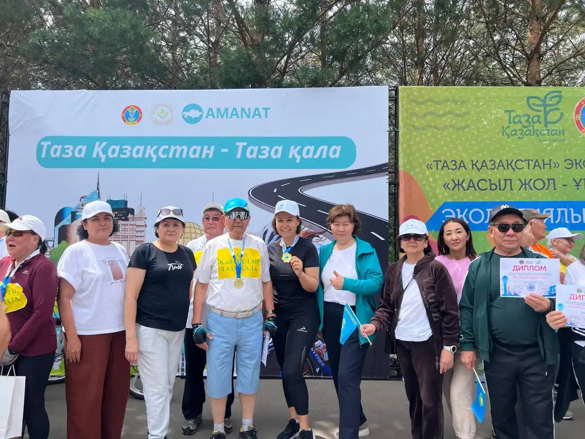 Елордада экологиялық акция аясында велошеру өтті