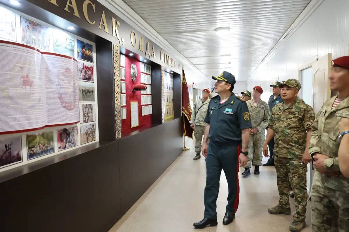 Ұлттық ұланның Бас қолбасшысы Көкшетаудағы әскери бөлімге барды