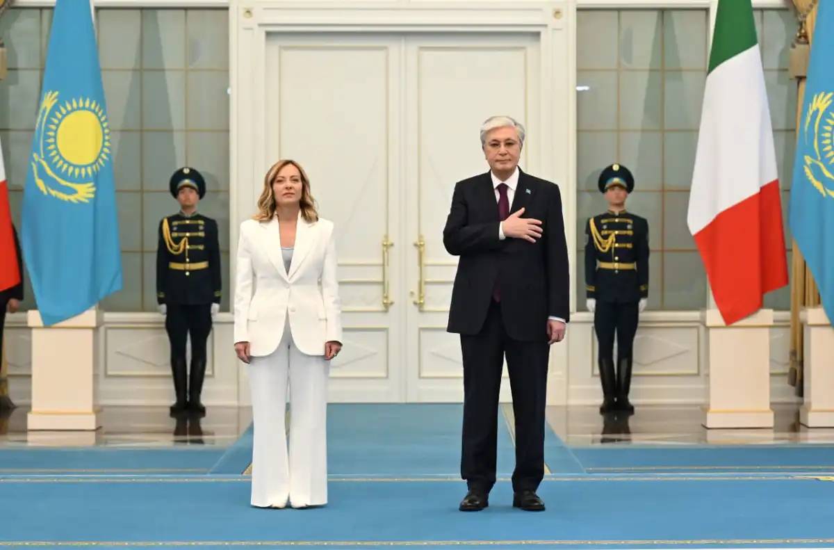 Тоқаев Италия Министрлер Кеңесінің төрағасын қарсы алды