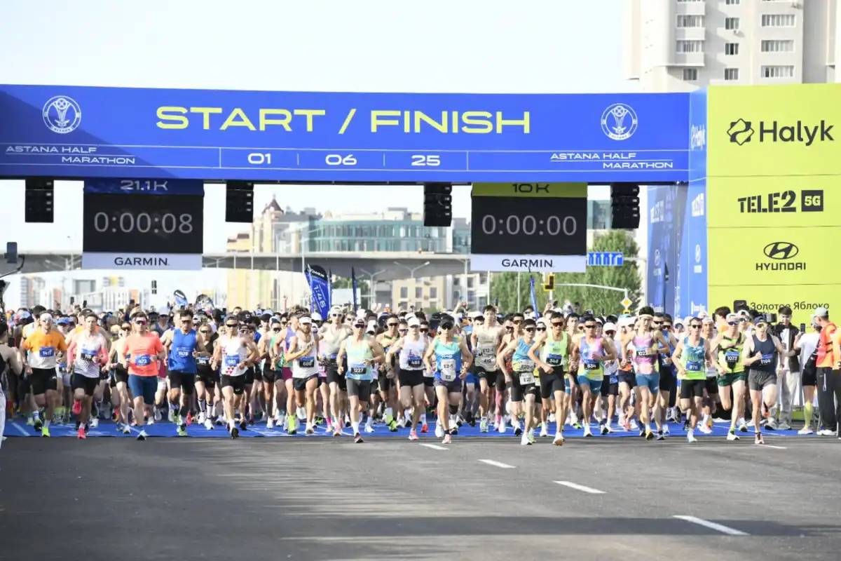 Жаңа рекорд: Astana Half Marathon жарысына 8 мың адам қатысты