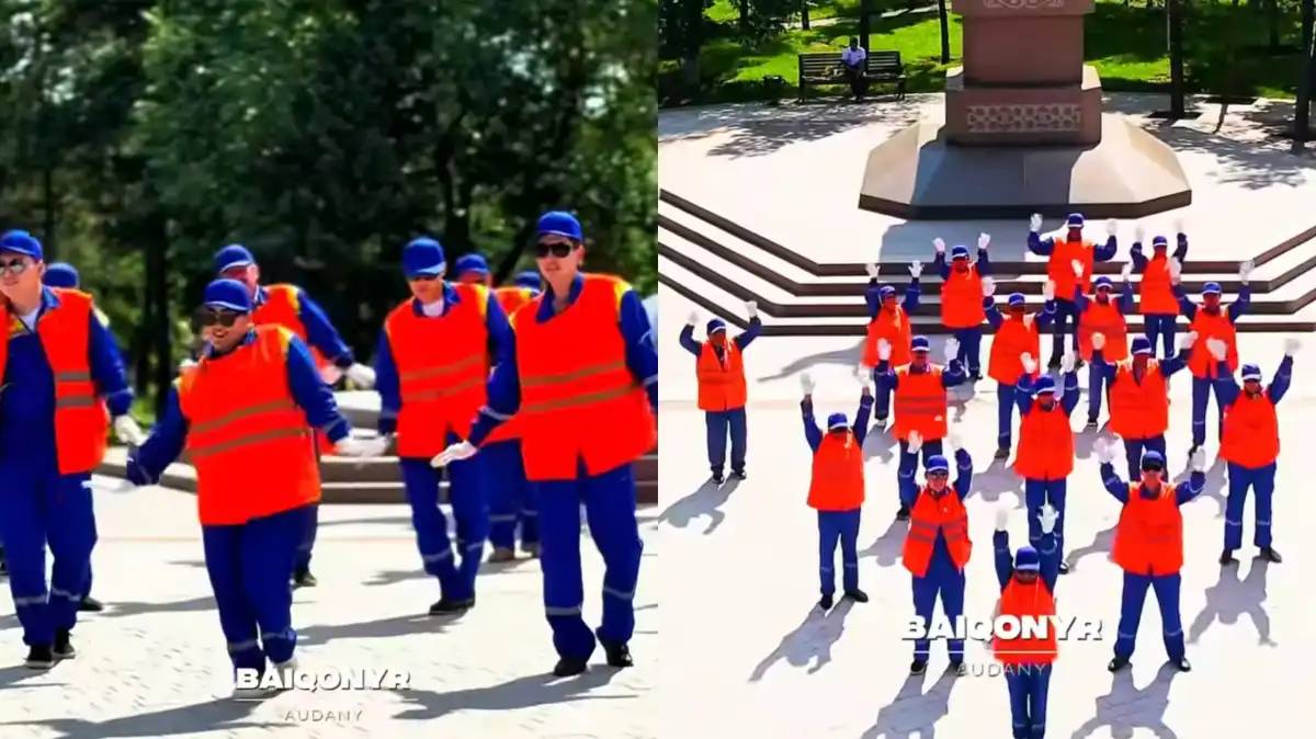 Елордалық коммуналдық қызметкерлер Димаштың әніне биледі