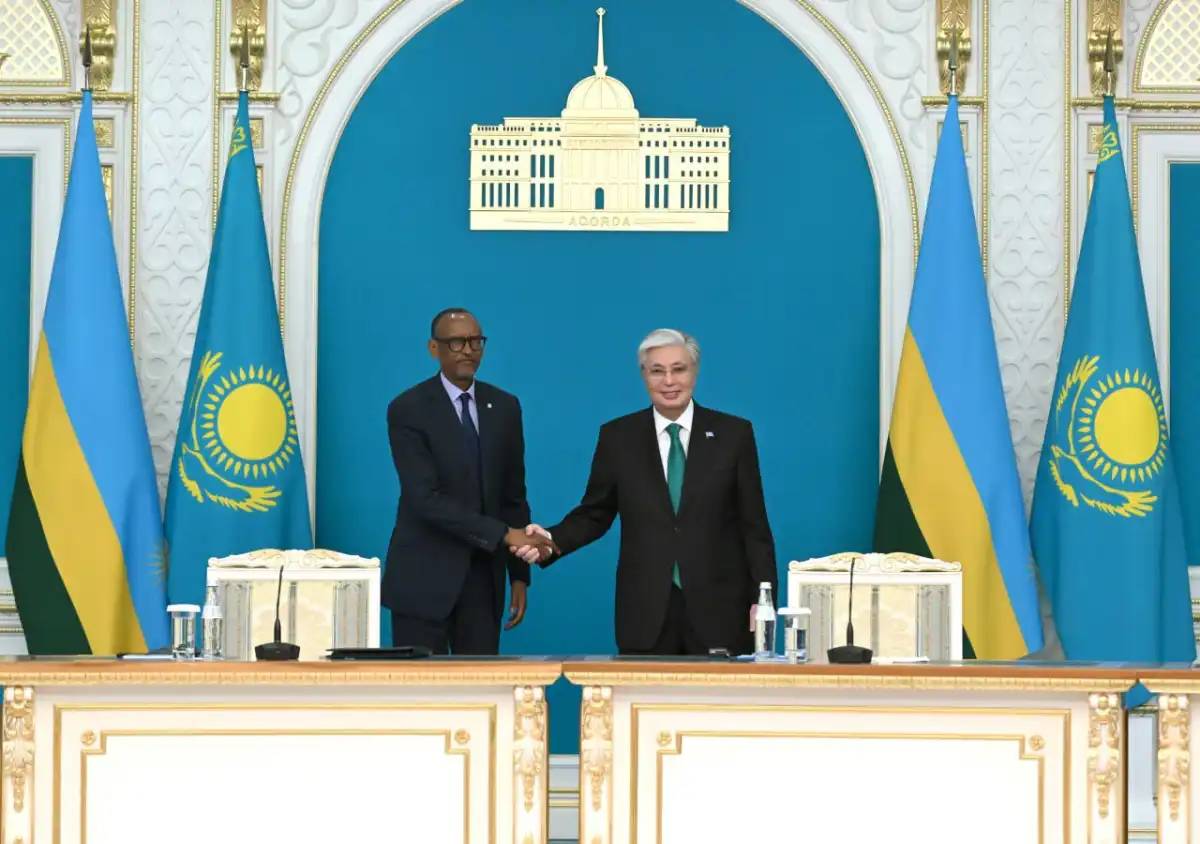 Тоқаев пен Кагаме Бірлескен мәлімдеме қабылдады