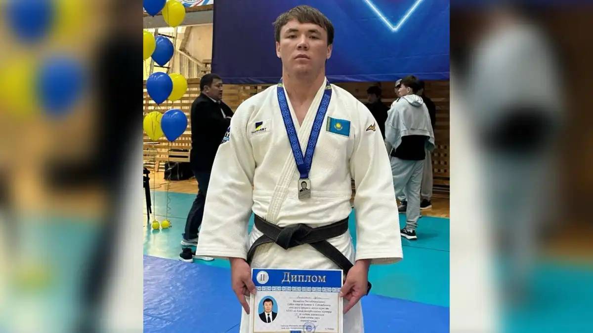Дзюдодан республикалық турнирде ұландық спортшы күміс алды