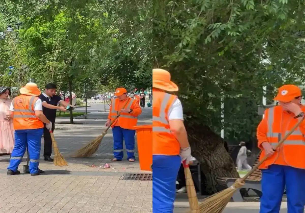 «Пранк»: бейәдеп пранк жасап, көше сыпырушыны жылатқан блогерлер желідегі жұрттың ашуын келтірді