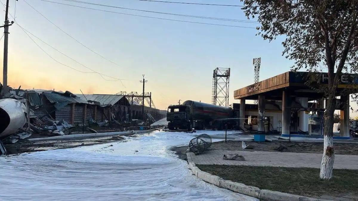 Құлсарыда жарылған жанармай бекеті рұқсатсыз жұмыс істеген