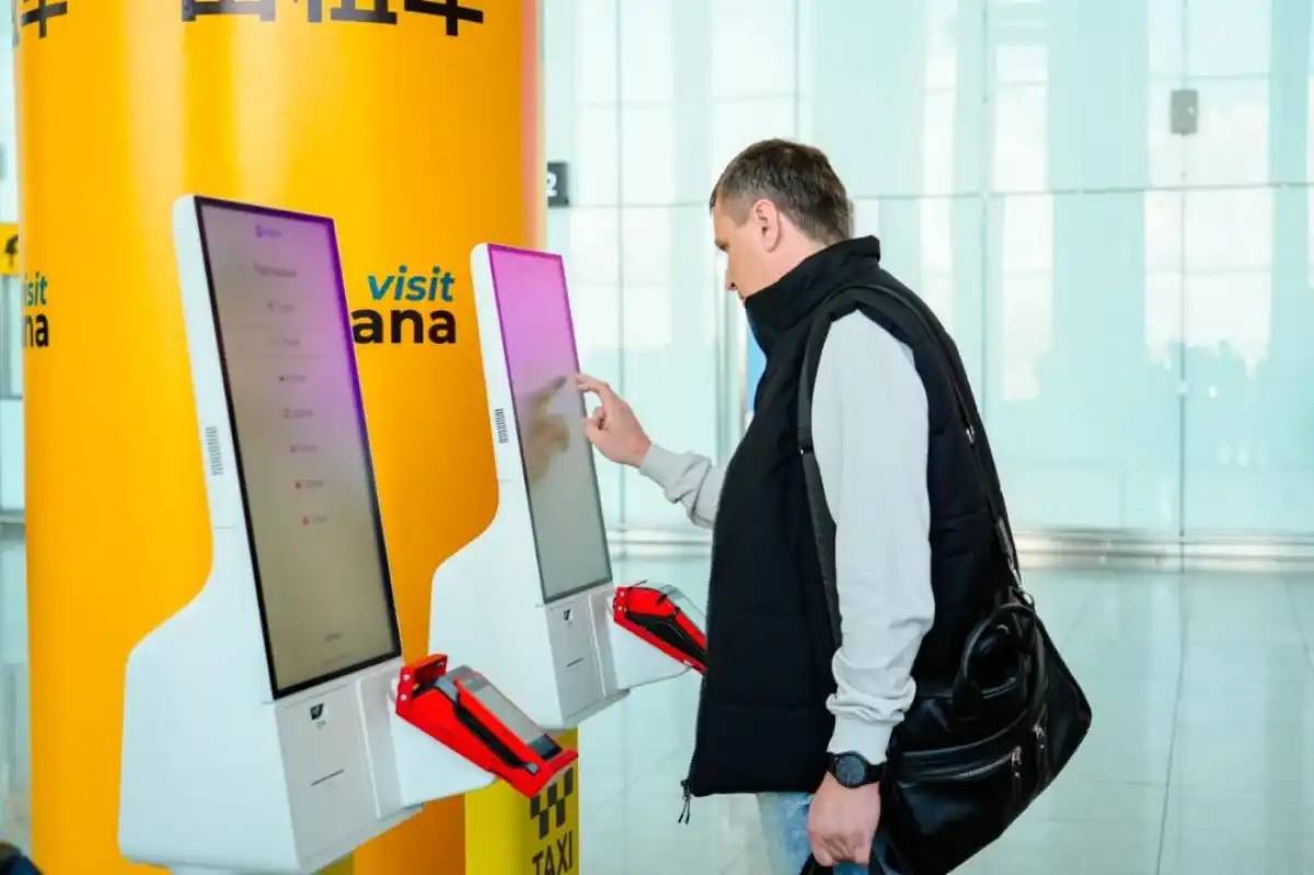 Астана әуежайында таксиге тапсырыс берудің жаңа жүйесі іске қосылды
