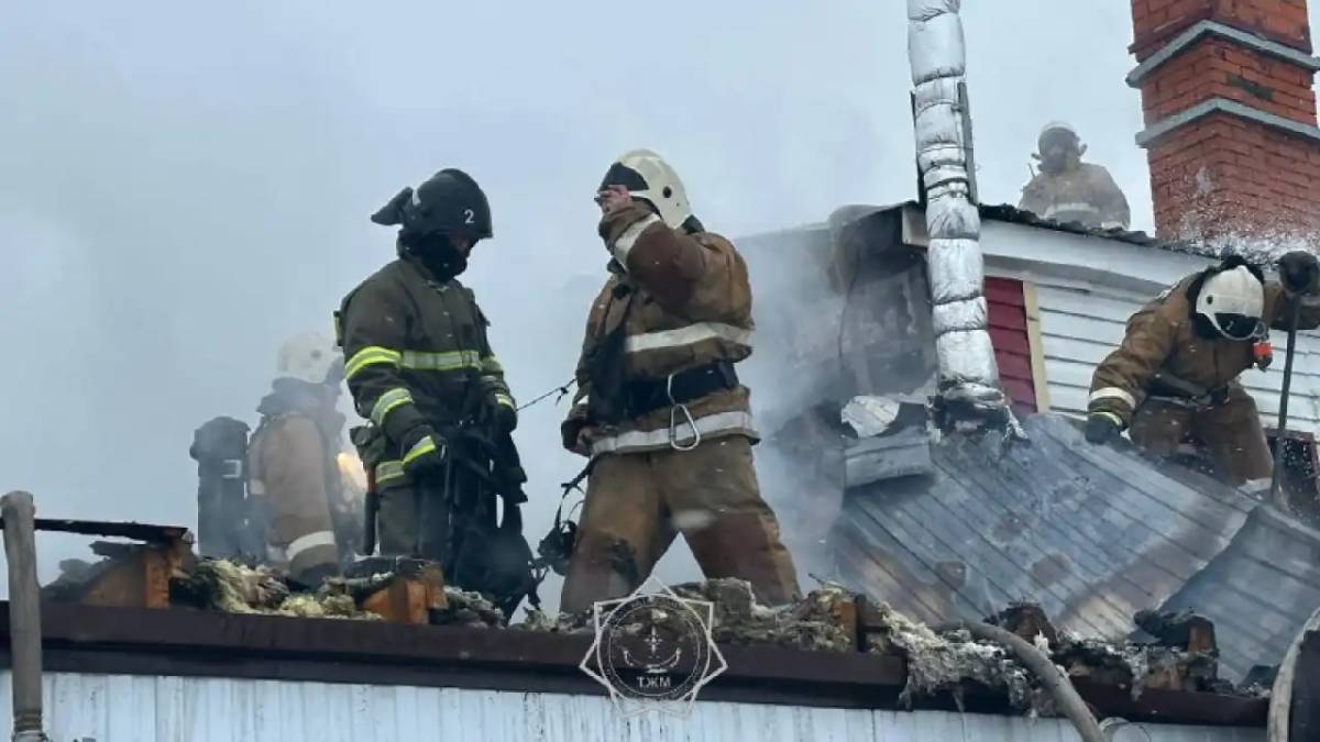 Рудныйда дәмханадан шыққан өрт сөндірілді