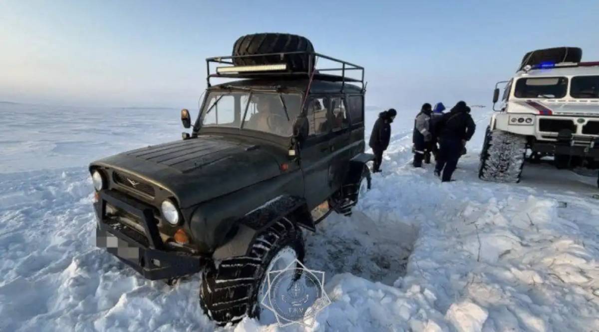 Ұлытауда жолда қалған төрт адам құтқарылды