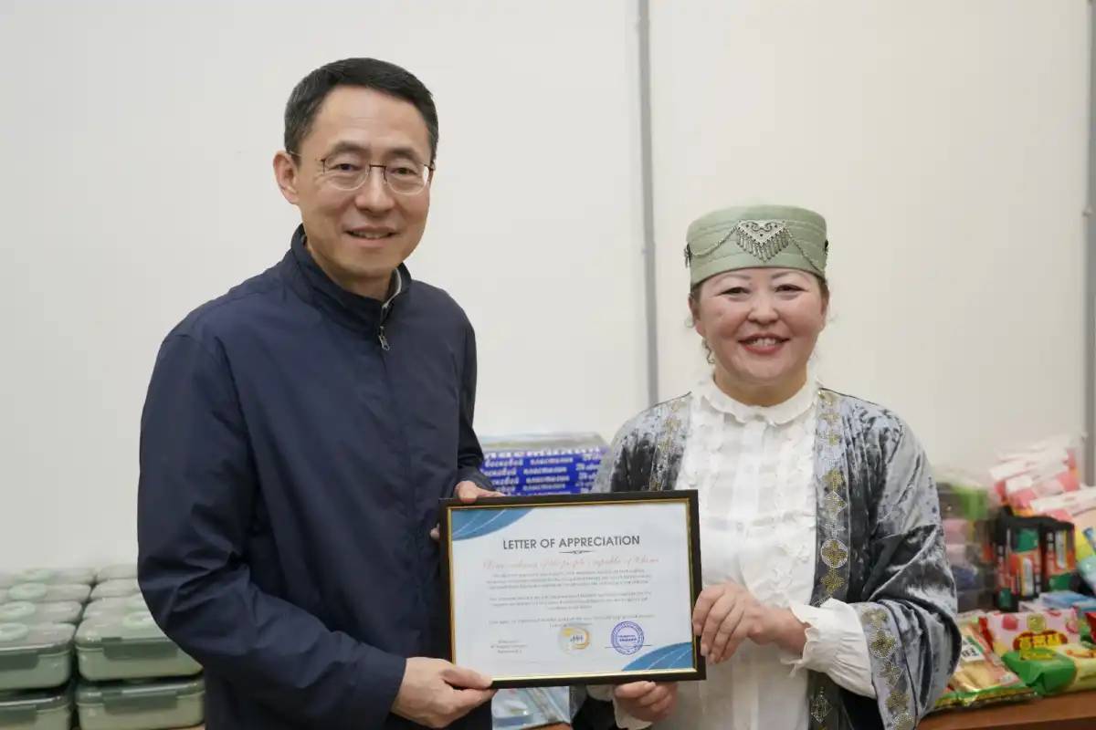 Қытай елшілігі қайырымдылық акциясын өткізді