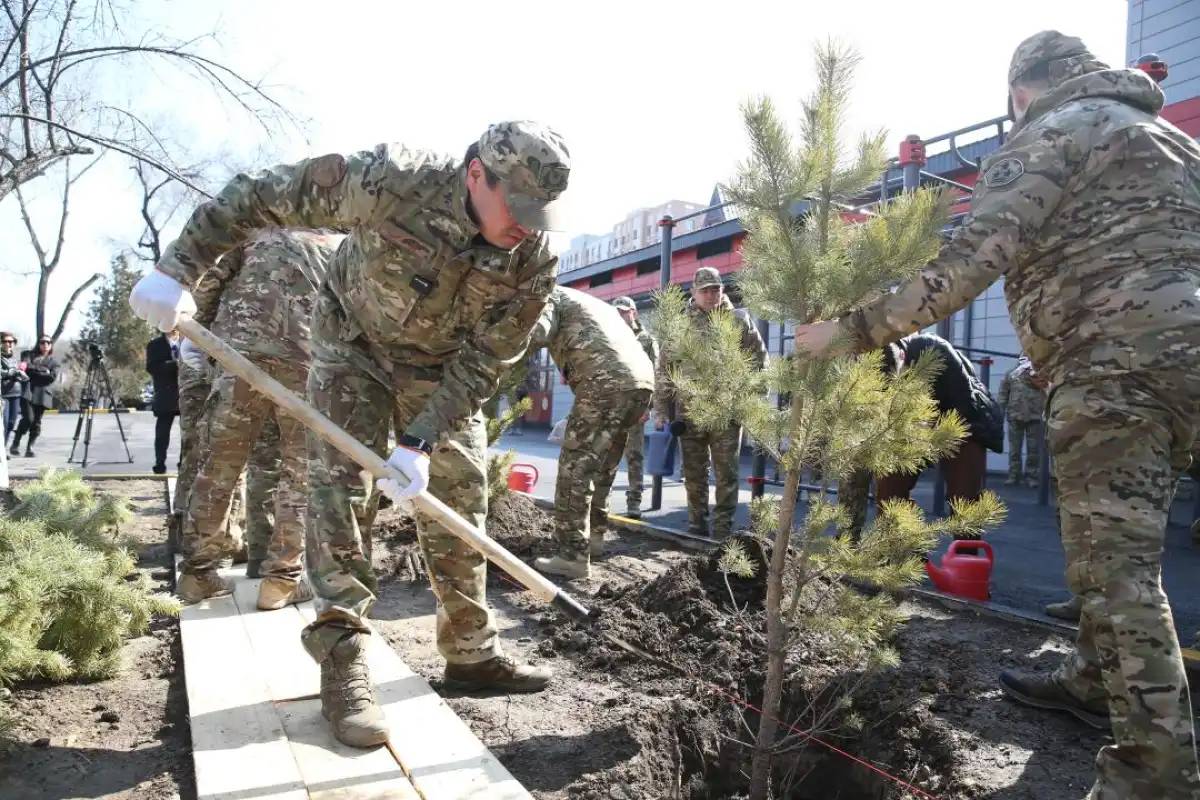 ТЖМ құтқарушылары Наурыз мейрамында ағаш отырғызды