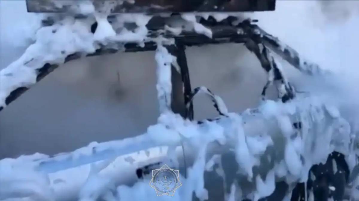 Елордада жеңіл көлік өртке оранды