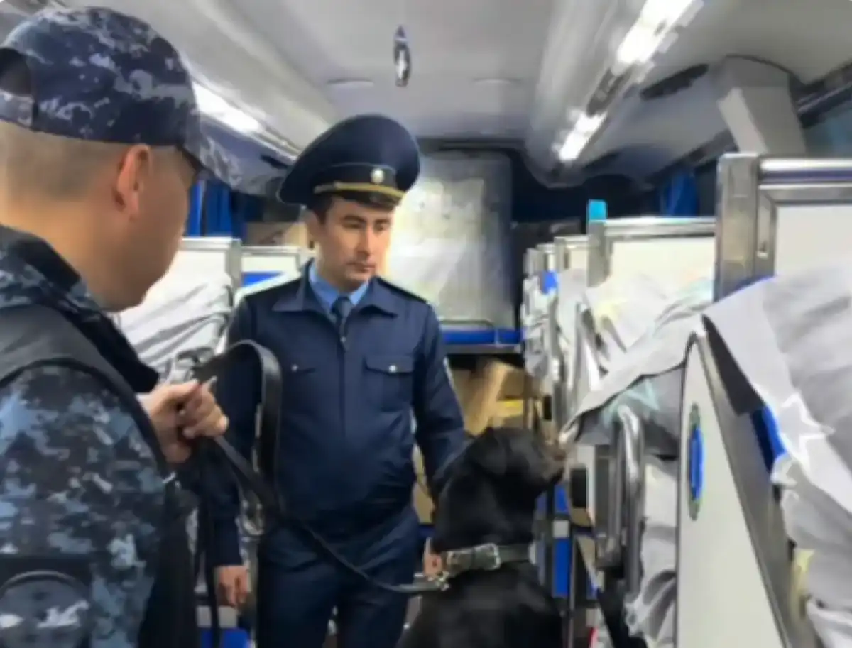 Астанада қалаға кіретін көліктер тексеріліп жатыр (ВИДЕО)