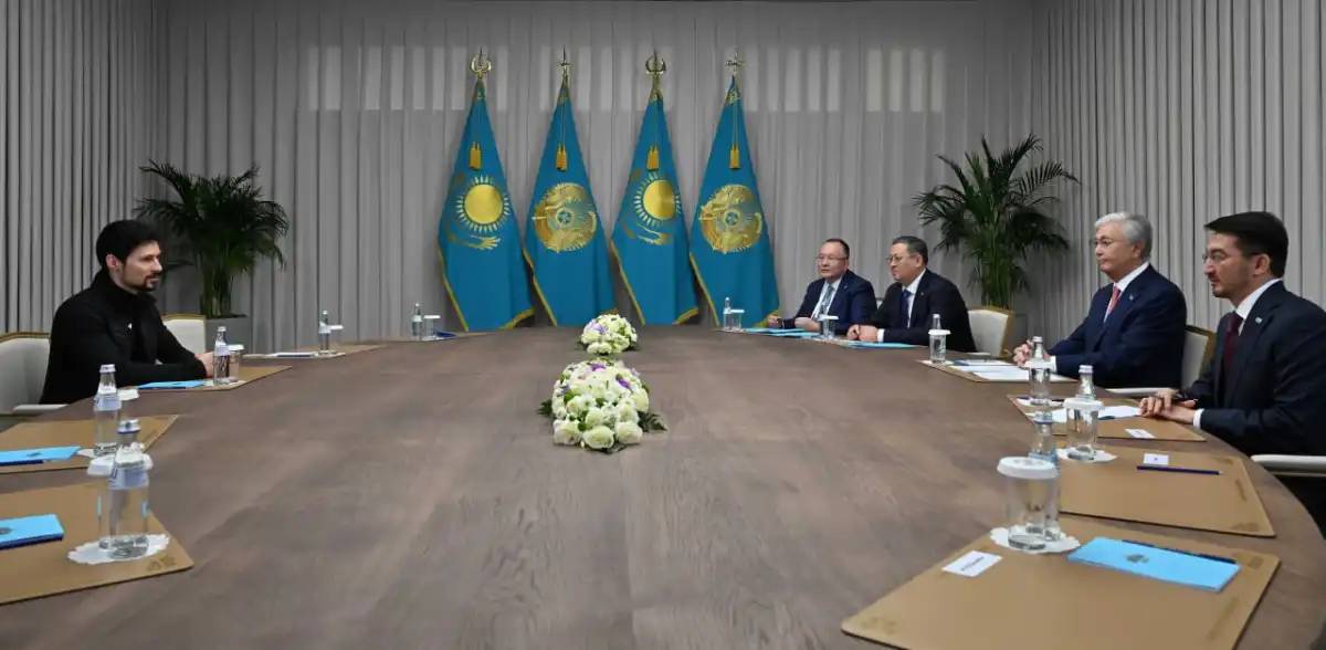 Президент Telegram мессенджерінің негізін қалаушы Павел Дуровты қабылдады