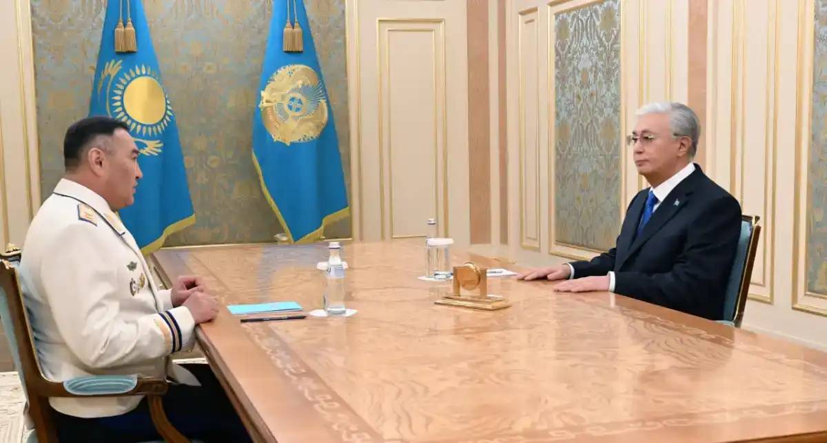 Мемлекет басшысы Ұлттық қауіпсіздік комитетінің төрағасы Ермек Сағымбаевты қабылдады