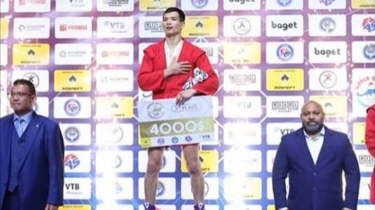 Қазақстандық полицей самбодан әлем чемпионы атанды