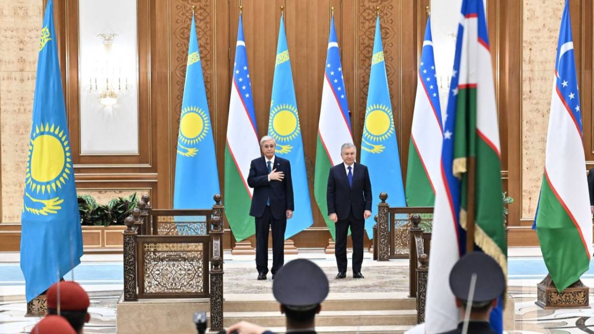 Ташкентте Тоқаевты ресми қарсы алу рәсімі өтті