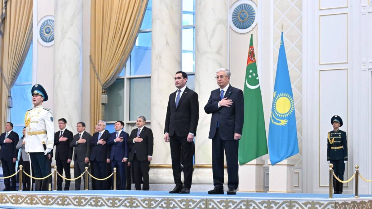 Тоқаев Түрікменстан Президентін Ақордада қарсы алды