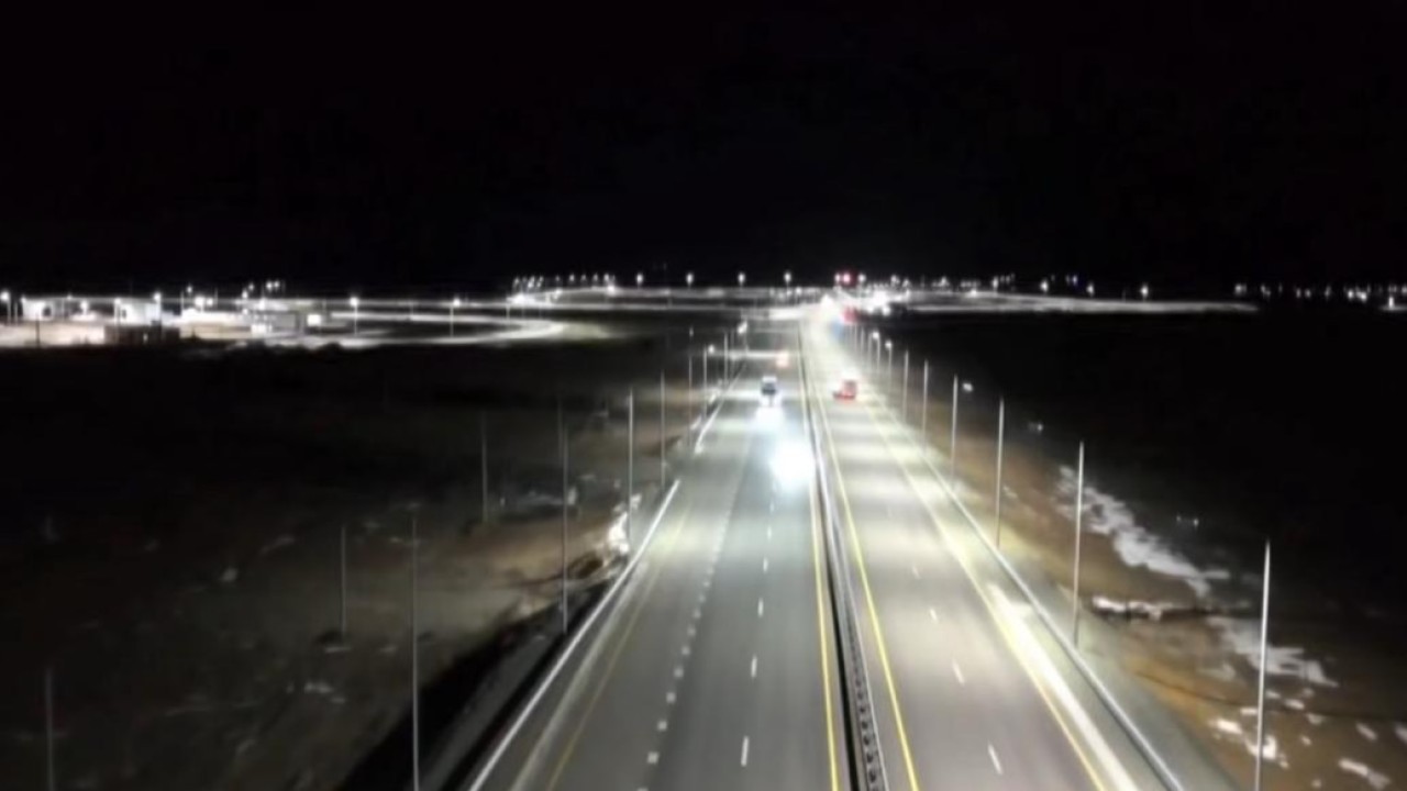 Қарағанды – Балқаш автожолының учаскесінде 14 кешенді лазерлік жарық құрылғылары орнатылды