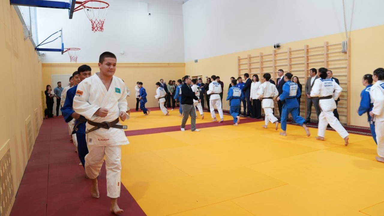 Астанада дзюдодан алғашқы мамандандырылған мектеп залы ашылды