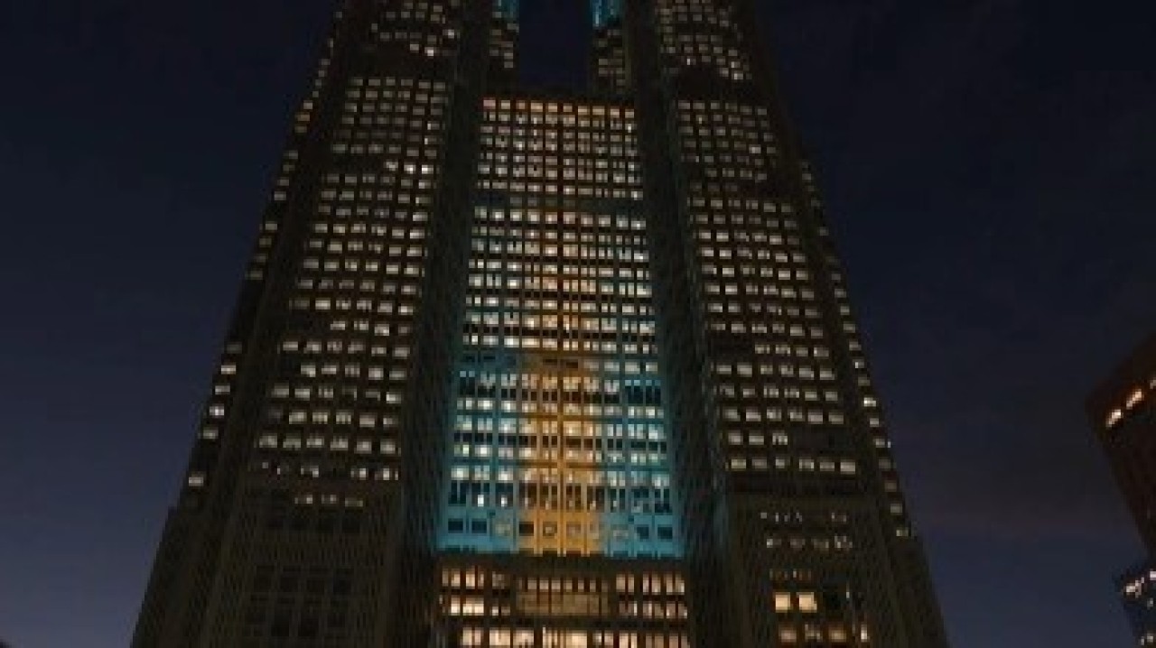 Токио мэриясы Қазақстан туының түсіне боялды – ВИДЕО