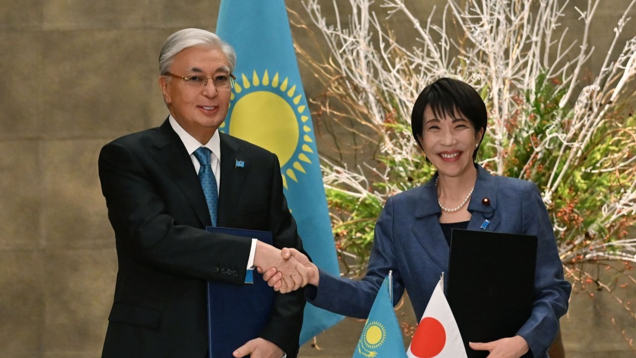 Тоқаев пен Такаичи Бірлескен мәлімдеме қабылдады