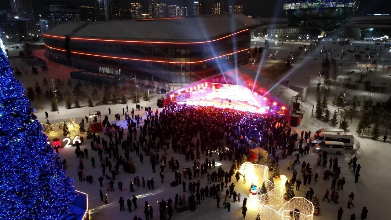 Астанада жаңа жыл түні мерекелік концерттер өтіп жатыр