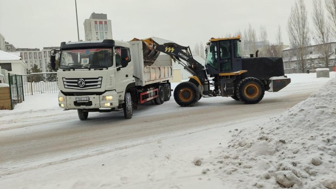 Астанадан 3 миллион текше метр қар шығарылды